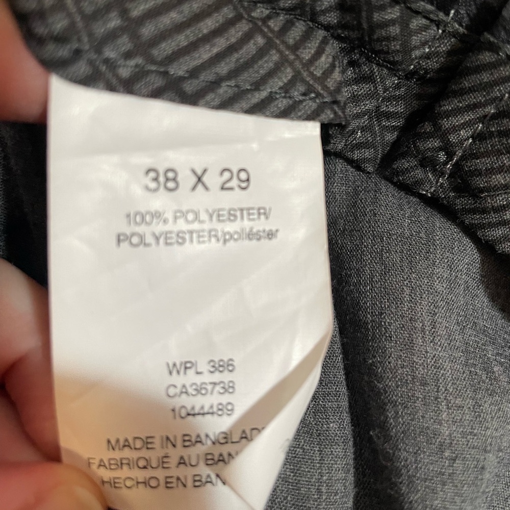 Haggar Classic Fit Performance Flex Black Dress Pants Mens Size 38 x 29 Like New - Picture 5 of 9